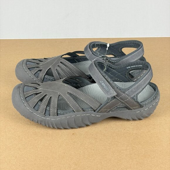 Jambu Poppy Sport Sandals Womens 8.5 Gray Hook and Loop Comfort Casual - Picture 11 of 11